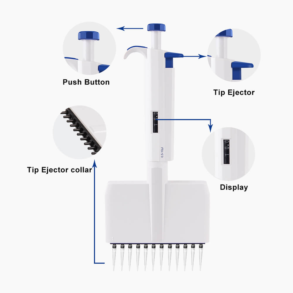 8-Channel and 12-Channel Pipettes