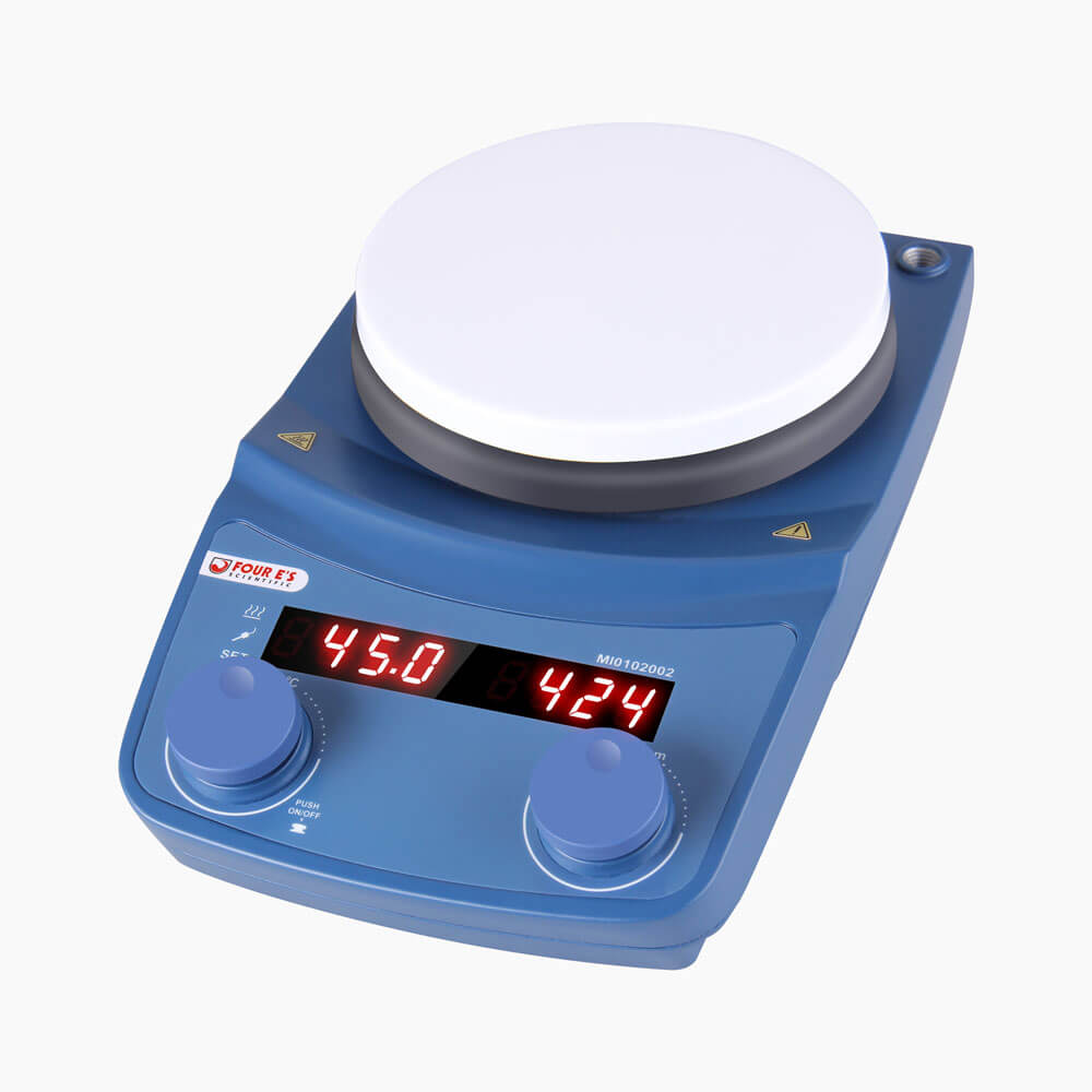 Fristaden Lab 5L Digital Magnetic Stirrer Hot Plate | Wide Ceramic Plate |  PID Temperature Control | Ideal for Chemical/Physical Analysis | PT1000