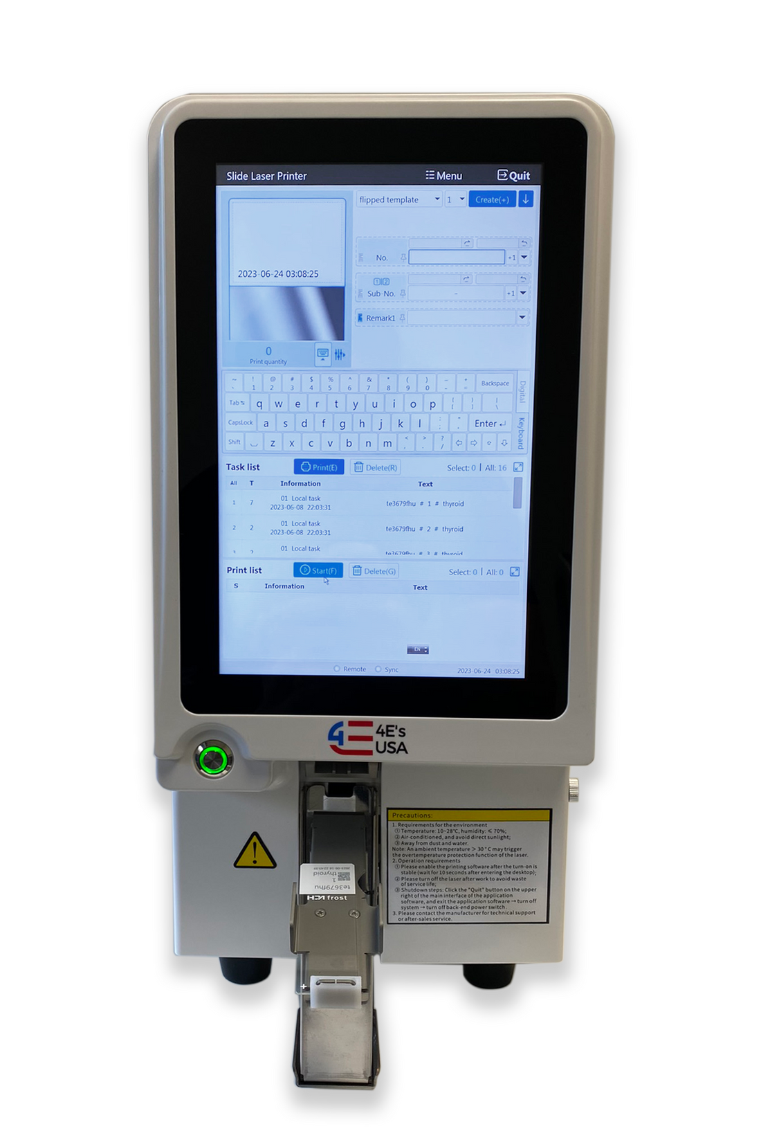 Microscope Slide Printer - Four E's USA