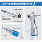 4E's USA Low-Speed Handpiece 4 Holes 510(K) Approved: Handpiece Kit with Slow Motor Base, Contra Angle & Nose Cone, Autoclavable for Trimming, Polishing, Decay Removing & Finishing Cavity Preparation