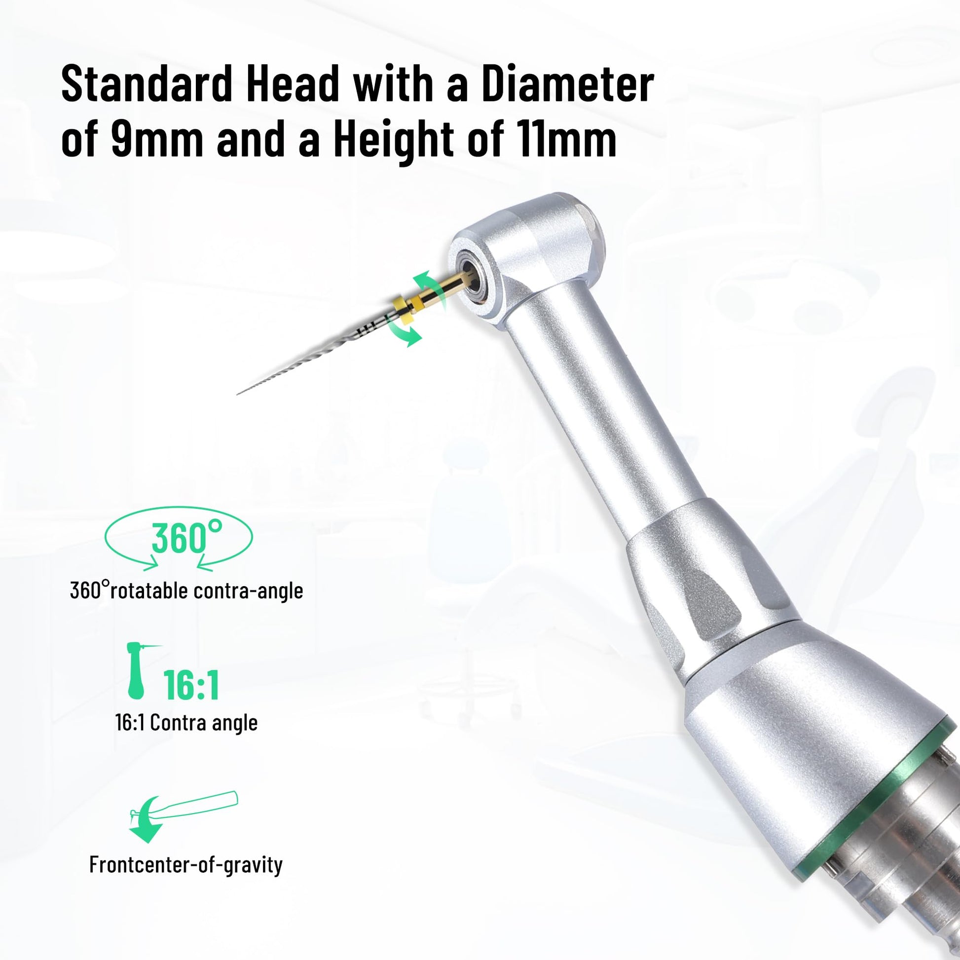 Cordless Endodontic Handpiece with LED Display, Ideal for Root Canal Treatment