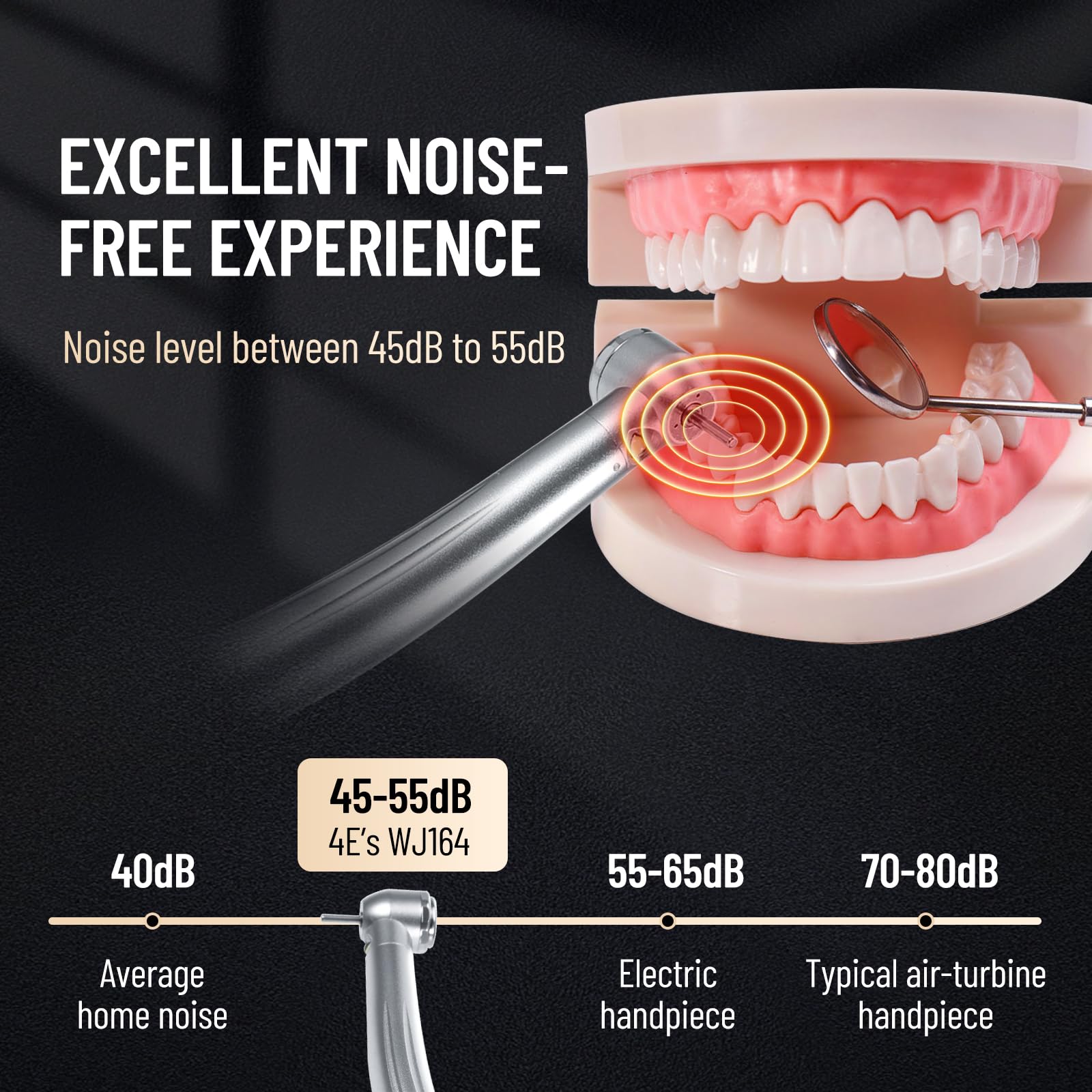 High Speed Handpiece 510(K) Approved, Perfect for Drilling, Grinding & Repairing.