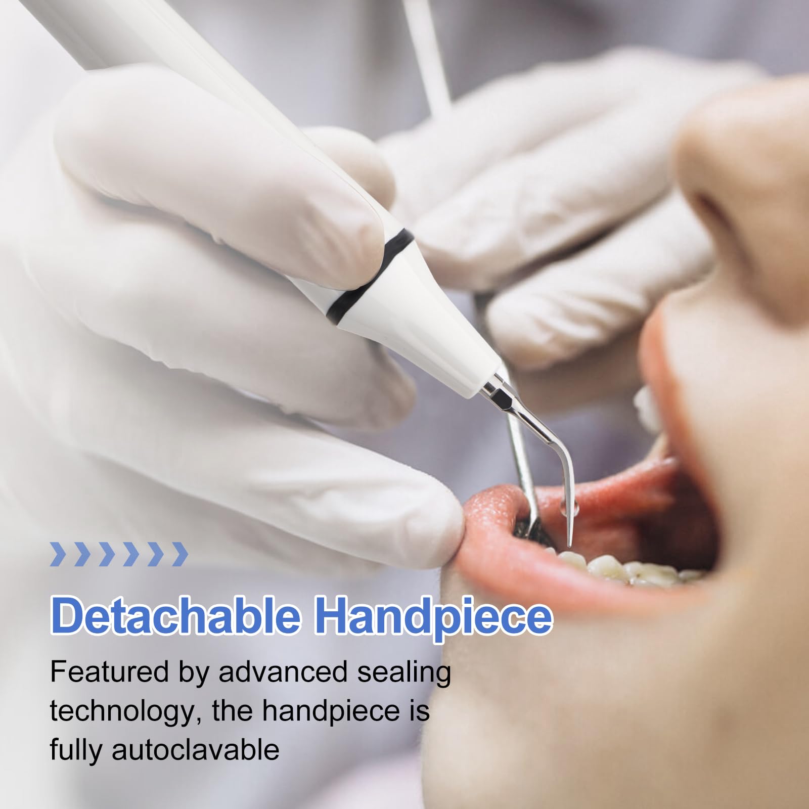 Ultrasonic Scaling System with 3 Operating Modes, Automatic Water Supply System, Handpiece & Tip Kit
