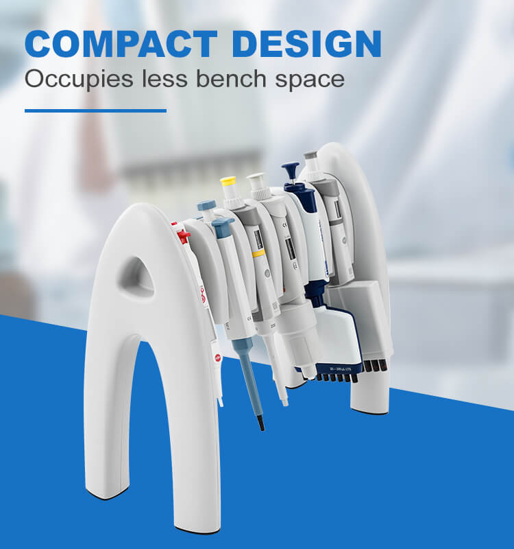 Pipette Stand | 6-slot Rack LH030 - Four E's USA (A Four E's Scientific Company)