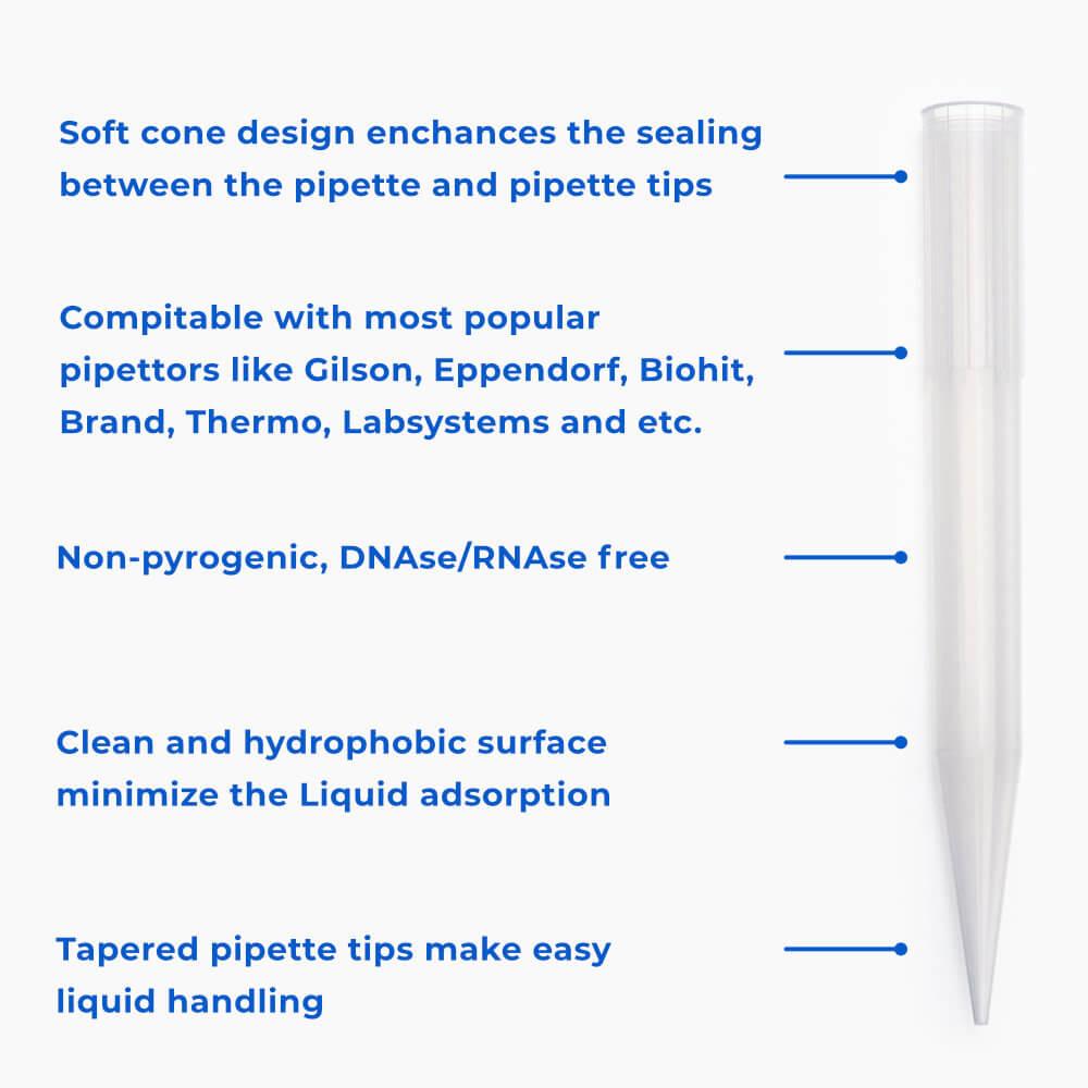 features 10mL pipette tips fluiend05 for liquid handling